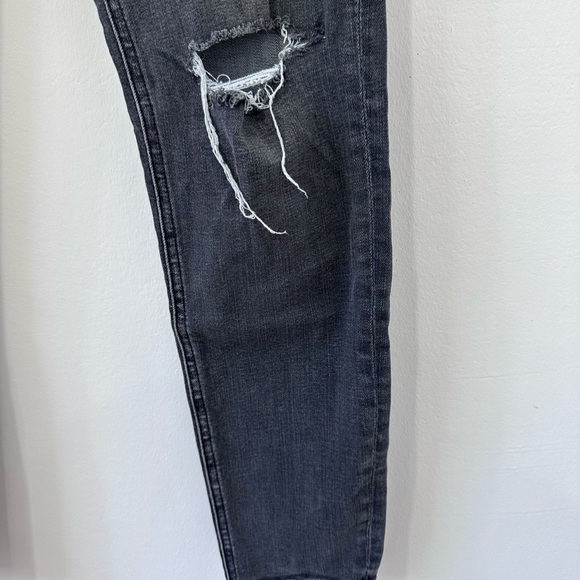 Flying Monkey Women’s Black Washed Distressed Skinny Jeans - 27 - Picture 9 of 12